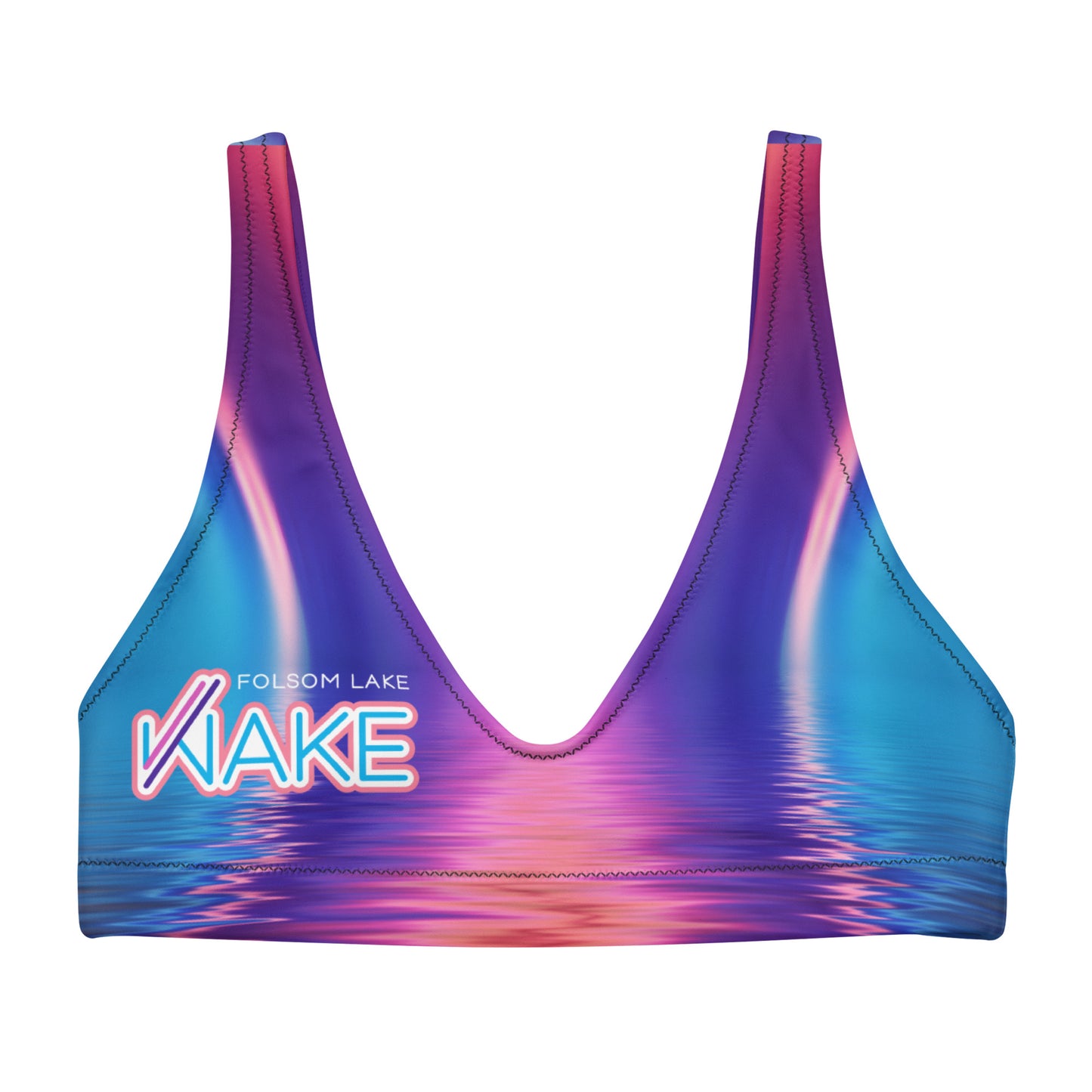 Folsom Lake Wake Sunset Bikini Top